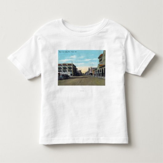 Western Uitzicht uit Main StreetVisalia, CA2 Kinder Shirts (Voorkant)
