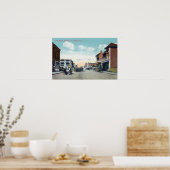 Western Uitzicht uit Main StreetVisalia, CA2 Poster (Keuken)