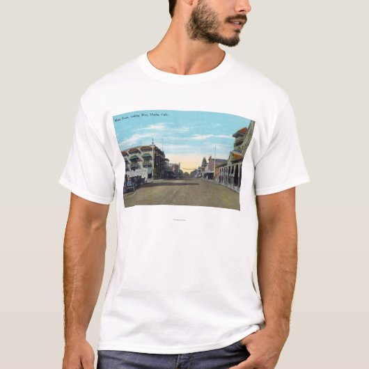 Western Uitzicht uit Main StreetVisalia, CA2 T-shirt (Voorkant)
