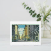 Western Uitzicht van 7th Street van Spring Street Briefkaart (Staand voorkant)