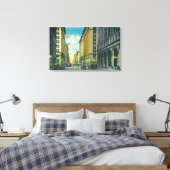 Western Uitzicht van 7th Street van Spring Street Canvas Afdruk (Insitu (Slaapkamer))
