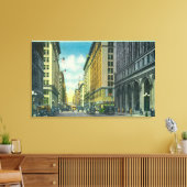 Western Uitzicht van 7th Street van Spring Street Canvas Afdruk (Insitu (Woonkamer))