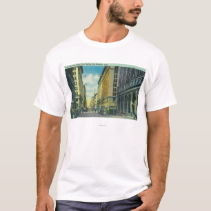 Western Uitzicht van 7th Street van Spring Street T-shirt
