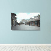 Western Uitzicht van de Beach PikeLong, CA Canvas Afdruk (Insitu (Houten vloer))