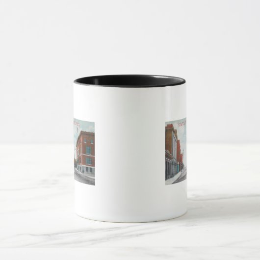 Western Uitzicht van Granite StreetButte, MT Mok (Midden)