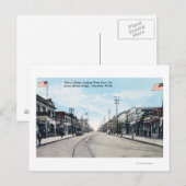 Western Uitzicht van Heron Street van Bridge Briefkaart (Voorkant / Achterkant)