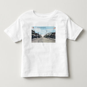 Western Uitzicht van Heron Street van Bridge Kinder Shirts