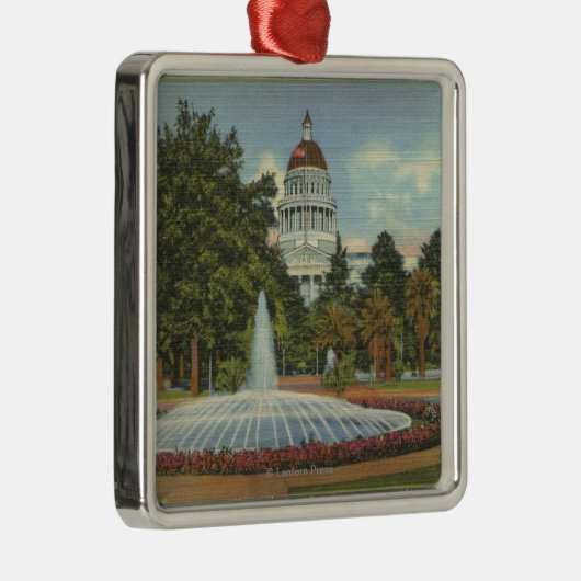 Western Uitzicht van het staatskapitaal Metalen Ornament (Rechts)