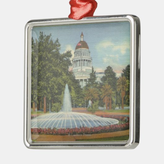 Western Uitzicht van het staatskapitaal Metalen Ornament (Links)