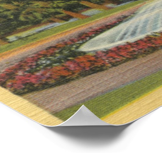 Western Uitzicht van het staatskapitaal Poster (Hoek)