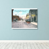 Western Uitzicht van Holly Street van YMCA Bldg Canvas Afdruk (Insitu (Houten vloer))