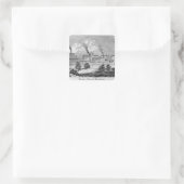 Western Uitzicht van Manchester Vierkante Sticker (Tas)
