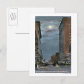 Western Uitzicht van Riverside Avenue te Night Briefkaart (Voorkant / Achterkant)