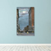 Western Uitzicht van Riverside Avenue te Night Canvas Afdruk (Insitu (Houten vloer))