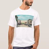 Western Uitzicht van Sherman Avenue T-shirt (Voorkant)