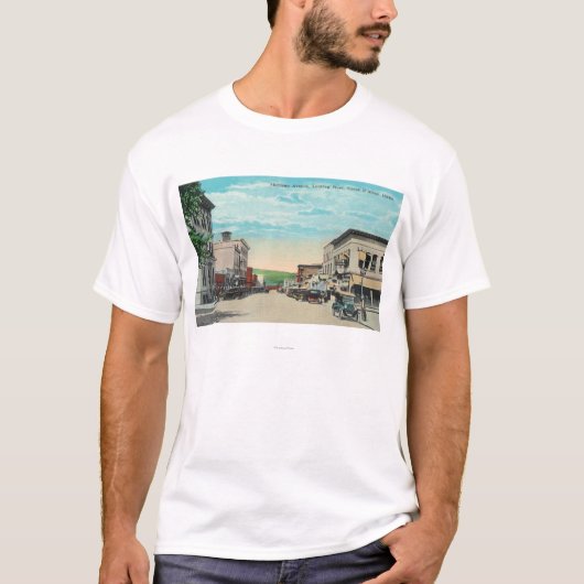Western Uitzicht van Sherman Avenue T-shirt (Voorkant)