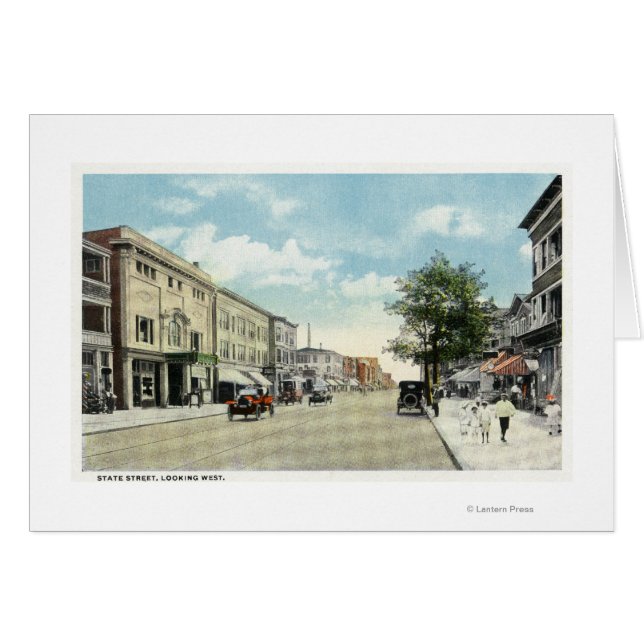 Western Uitzicht van State Street (Voorkant Horizontaal)