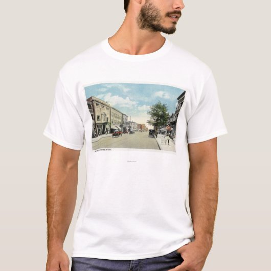 Western Uitzicht van State Street T-shirt (Voorkant)