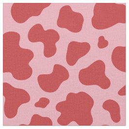 Western Valentines Day Cow Print Cowgirl Pink Red Stof