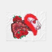 Western Valentines Day Cowgirl Boots Yeehaw Howdy  Fleece Deken (Voorkant (Horizontaal))