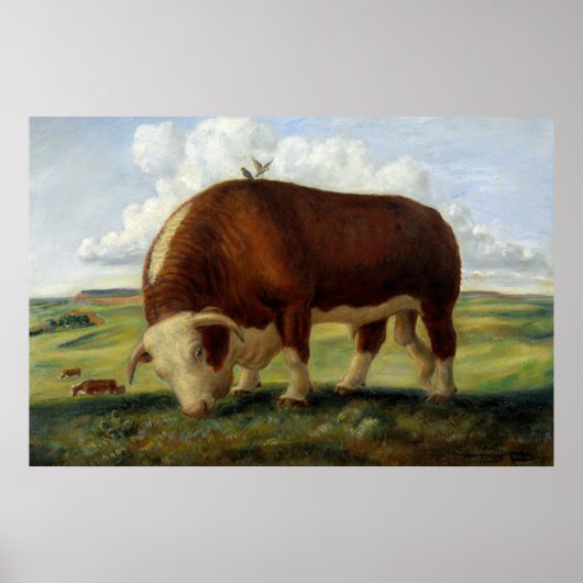 Western vee Schilderen Poster (Voorkant)