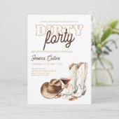 Western Veertig Land 40ste Verjaardagsfeest Kaart (Staand voorkant)