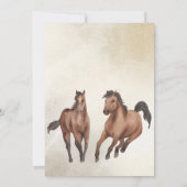 Western verjaardagsfeest van cowboy rodeo kaart (Achterkant)