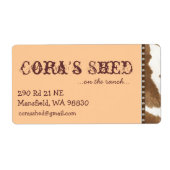 Western verzendlabel (Voorkant)