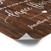 Western vind je bruiloft bij gebarentaal poster (Hoek)