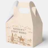 Western Vintage Rodeo Birthday Bedankdoosjes (Voorkant)