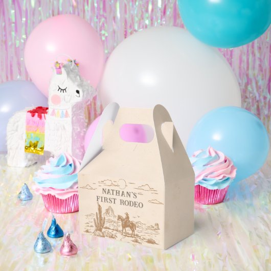 Western Vintage Rodeo Birthday Bedankdoosjes (Feest)