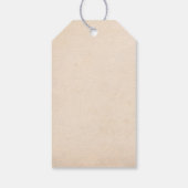 Western Vintage Rodeo Cowboy Gift Tag Cadeaulabel (Achterkant)