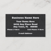 Western Visitekaartje (Achterkant)