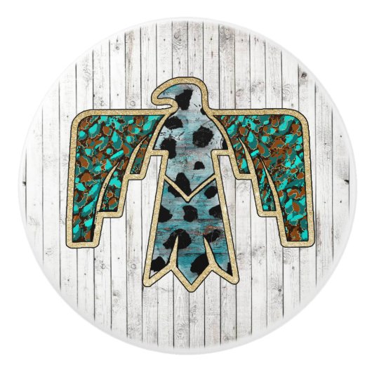 western vogelland keramische knop (Voorkant)