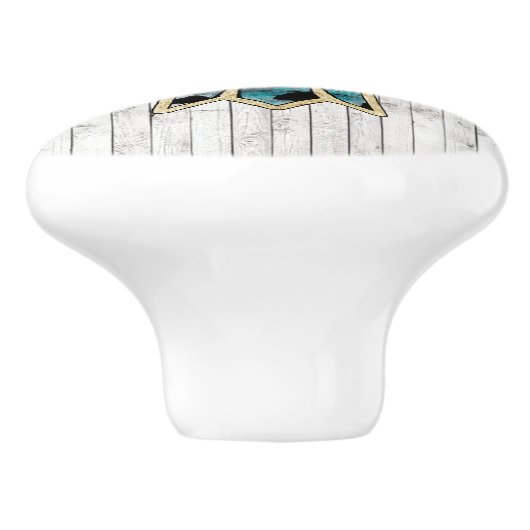 western vogelland keramische knop (Zijkant)