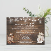 Western voordat ik doe Country Boots Couples Showe Kaart (Staand voorkant)