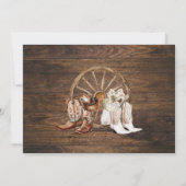 Western voordat ik doe Country Boots Couples Showe Kaart (Achterkant)