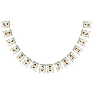 Western vrijgezellenfeest bril om een DIY-banner t Vlaggetjes