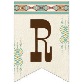 Western vrijgezellenfeest bril om een DIY-banner t Vlaggetjes (Tweede vlag)