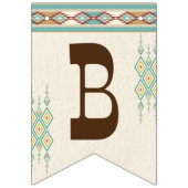 Western vrijgezellenfeest bril om een DIY-banner t Vlaggetjes (Eerste vlag)