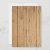 Western Vrijgezellenfeest Hoefijzer bruin hout Kaart (Achterkant)