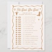 Western Vrijgezellenfeest zei hij dat ze game Kaar Kaart (Voorkant)