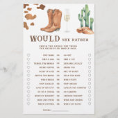 Western Vrijgezellenfeest Zou ze liever spel (Voorkant)