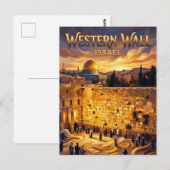 Western Wall Israel Briefkaart (Voorkant / Achterkant)