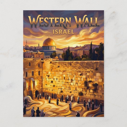 Western Wall Israel Briefkaart (Voorkant)