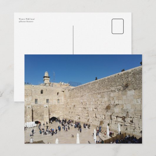 Western Wall, Israel Briefkaart (Voorkant / Achterkant)