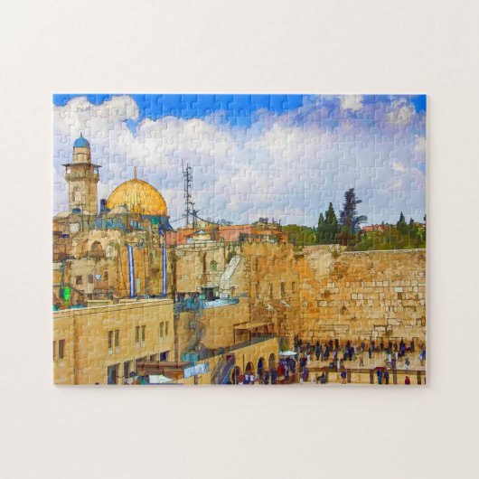 Western Wall (Wall of Sorrow) in Jerusalem Legpuzzel (Horizontaal)