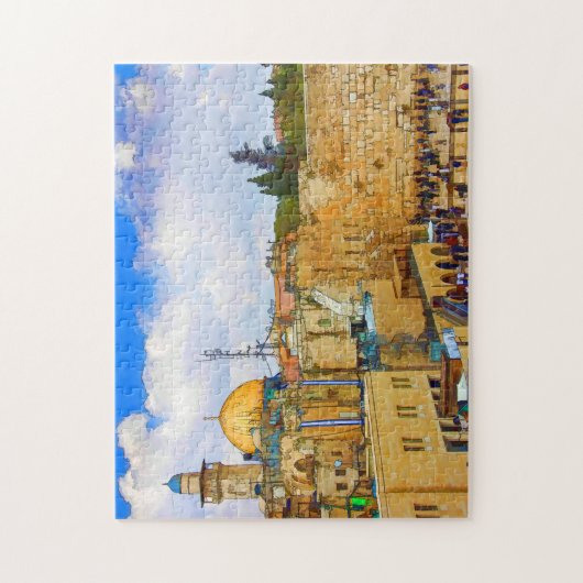 Western Wall (Wall of Sorrow) in Jerusalem Legpuzzel (Verticaal)