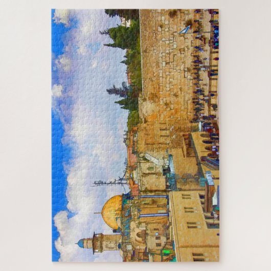 Western Wall (Wall of Sorrow) in Jerusalem Legpuzzel (Verticaal)