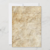 Western Wanted Poster Birthday Kaart (Achterkant)